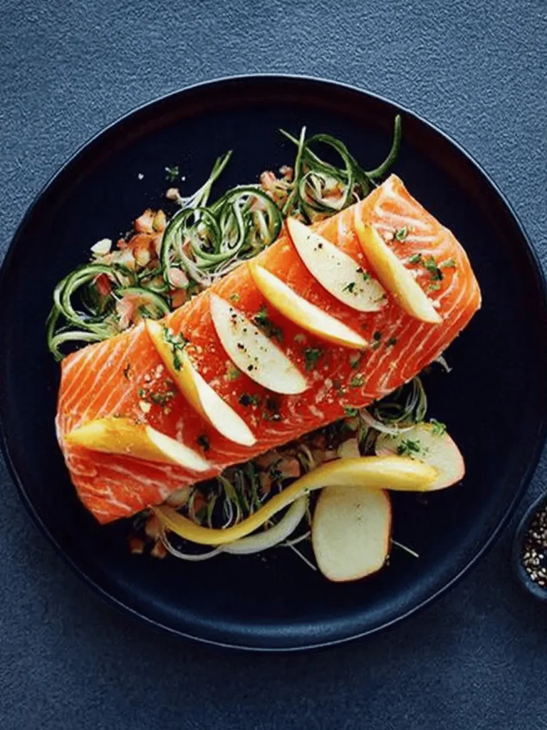 Baked Norwegian Salmon with Apple Vinaigrette: A Flavorful Twist
